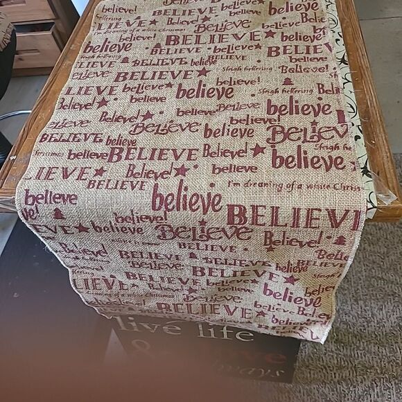Believe Burlap Banner #2 - Picture 1 of 6